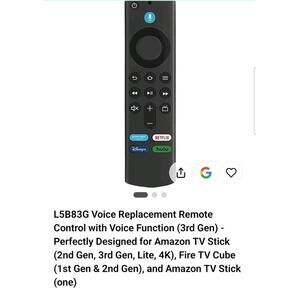 Amazon Fire TV Stick Lite 4K 3rd Gen Alexa New Voice Remote Control L5B83G 2024